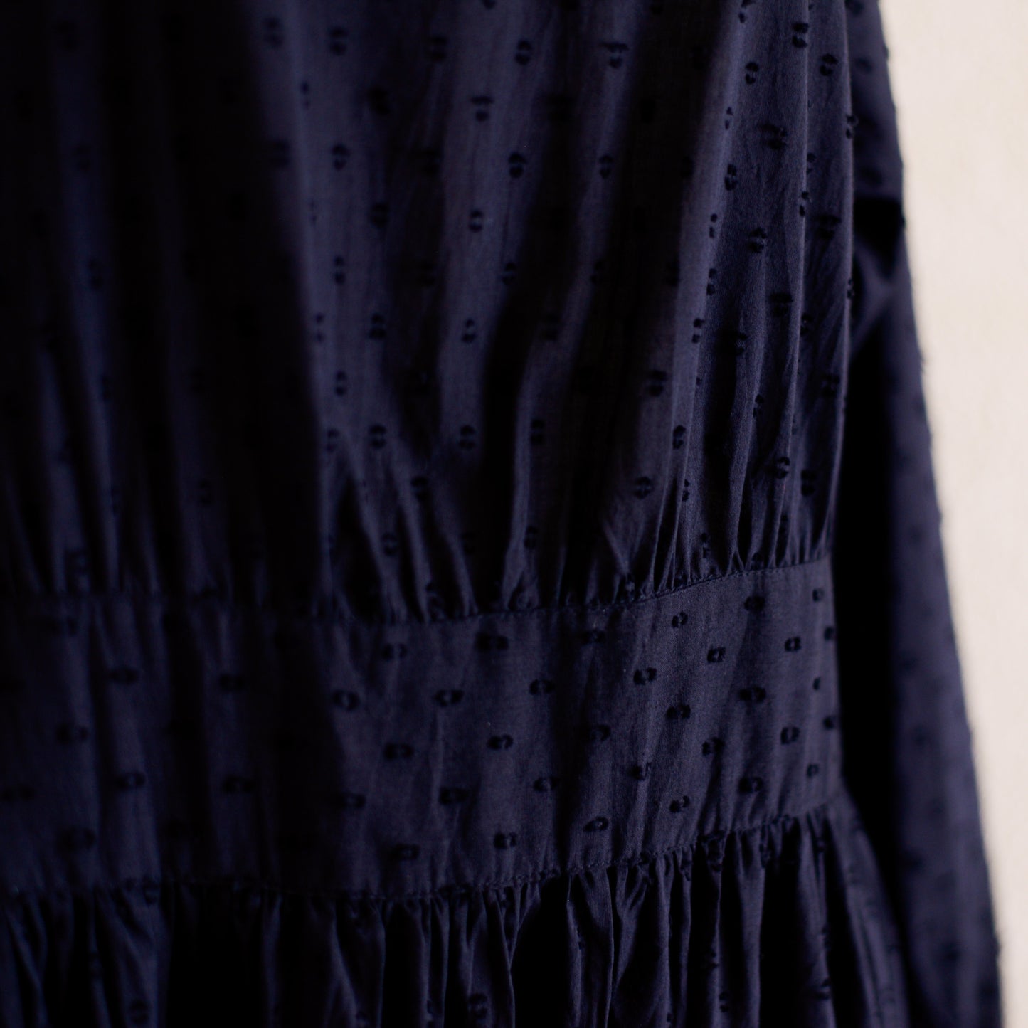 Cotton Cut Dobby Dress Black