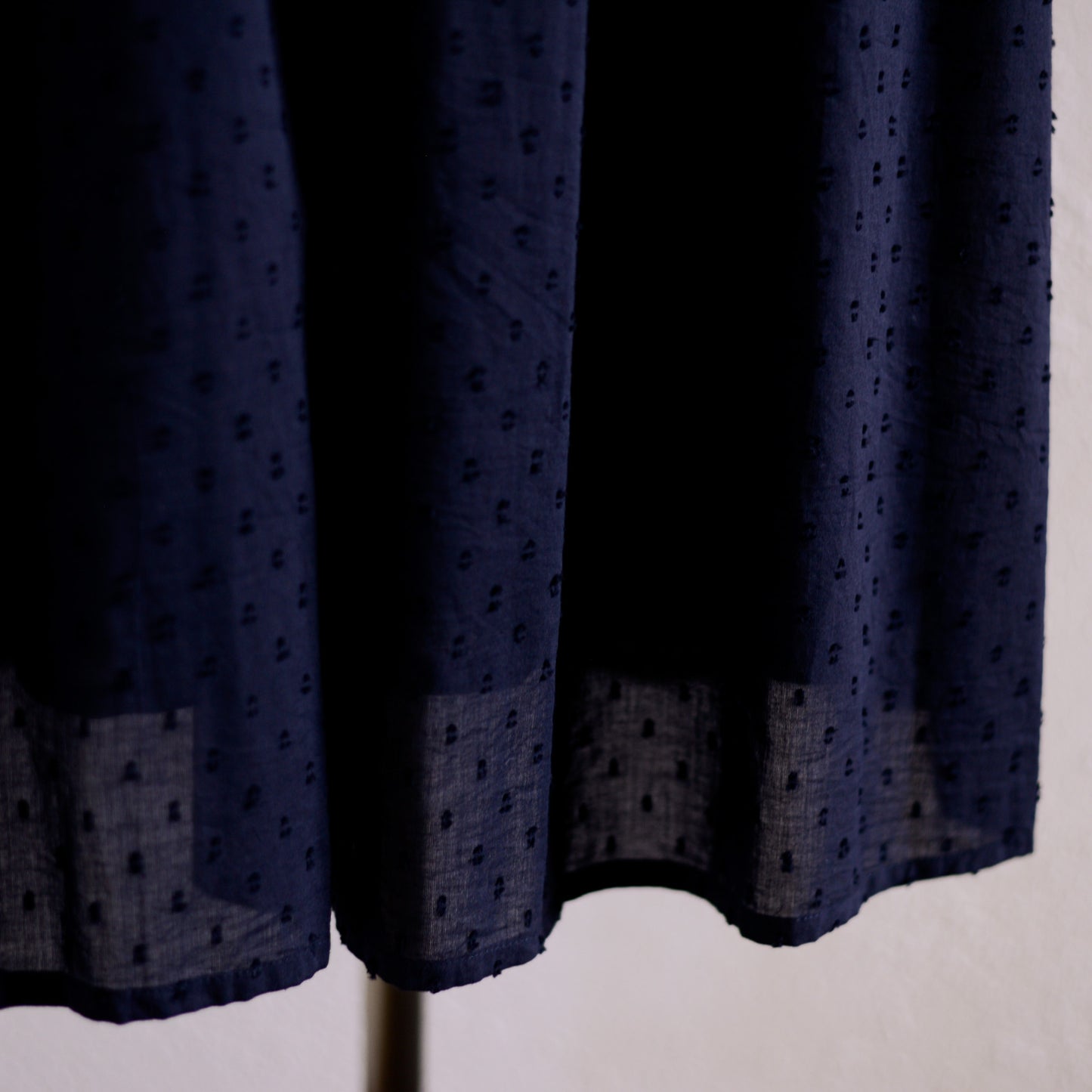 Cotton Cut Dobby Dress Black