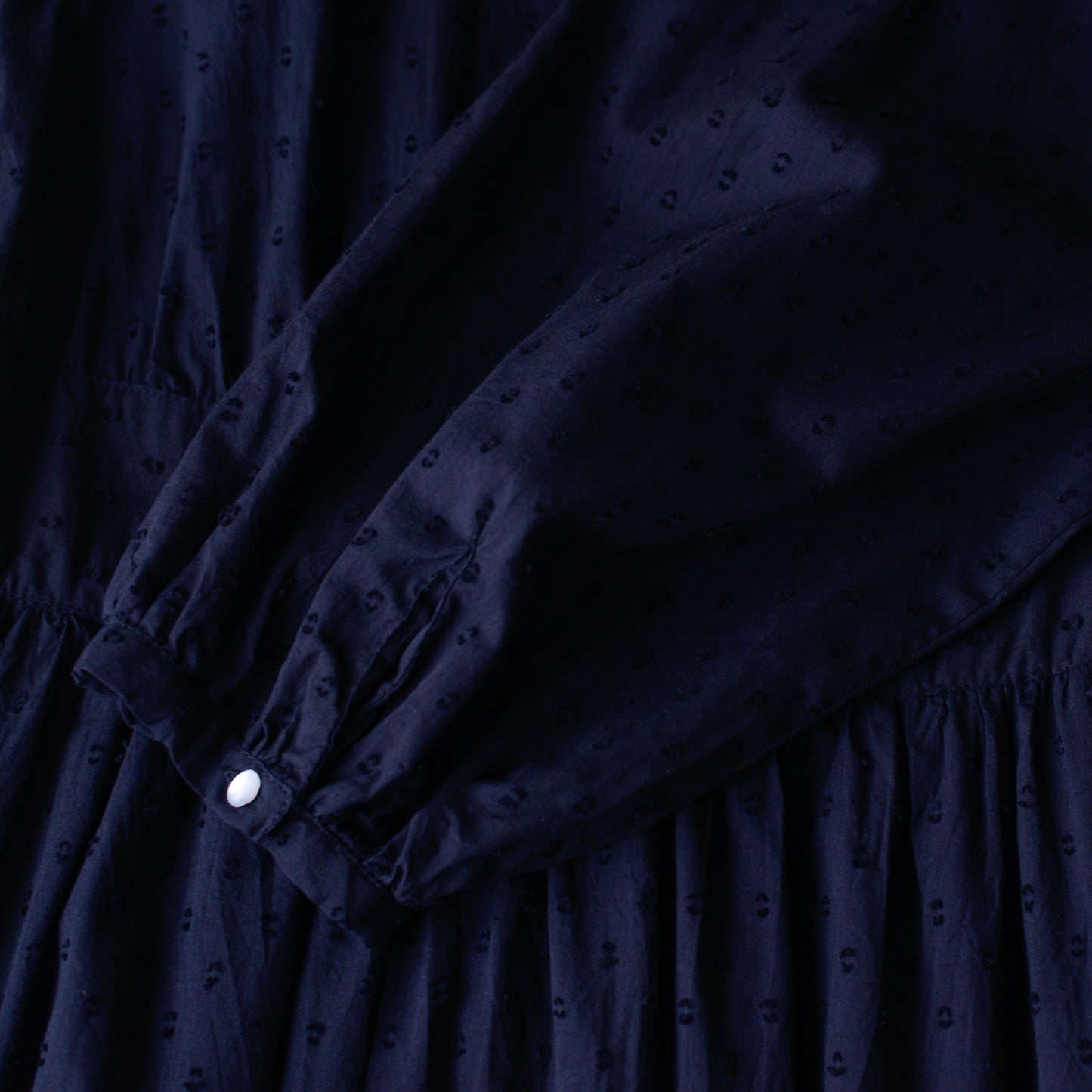 Cotton Cut Dobby Dress Black