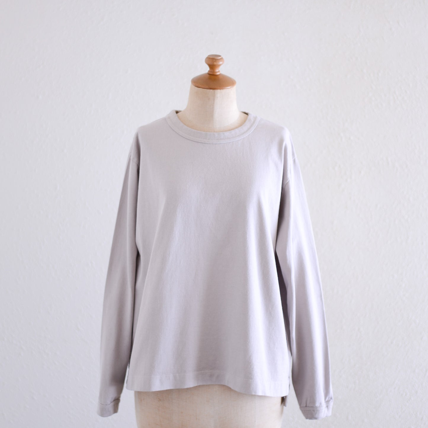 Cotton Jersey Crew Neck Pullover Grayge