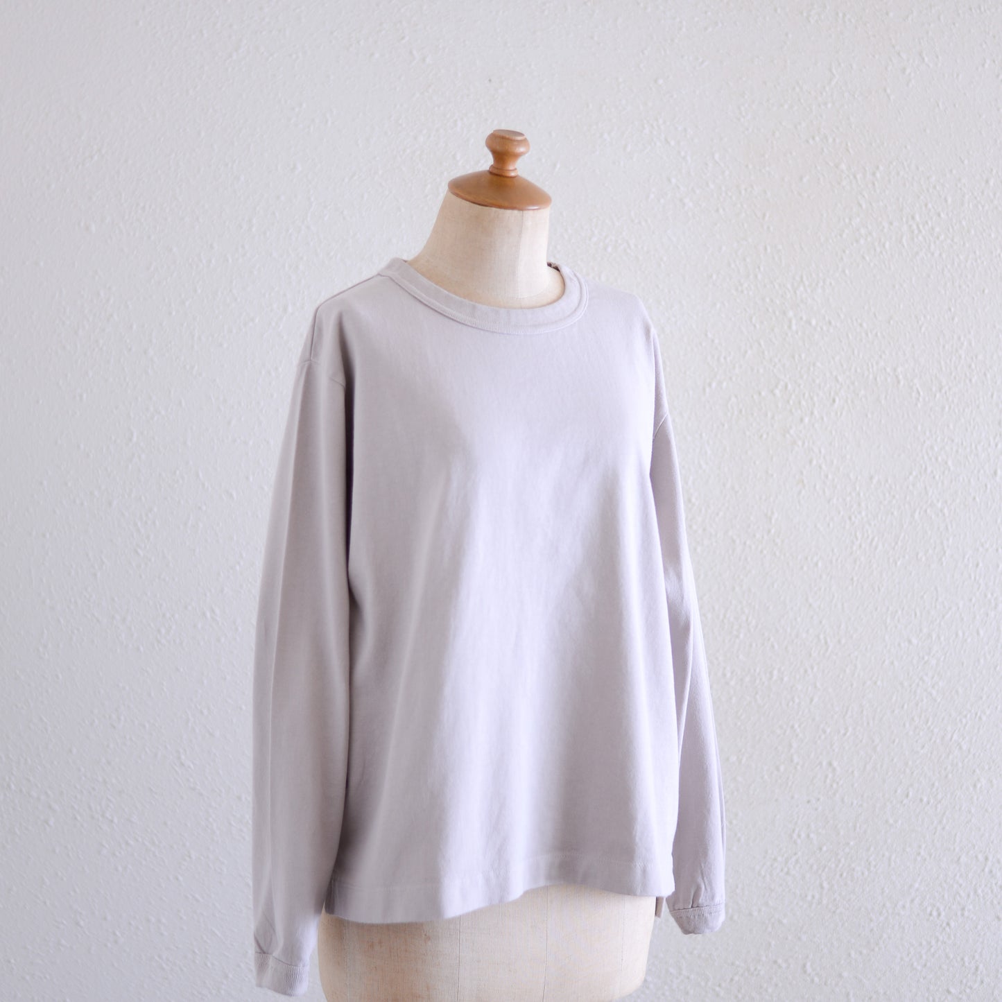 Cotton Jersey Crew Neck Pullover Grayge