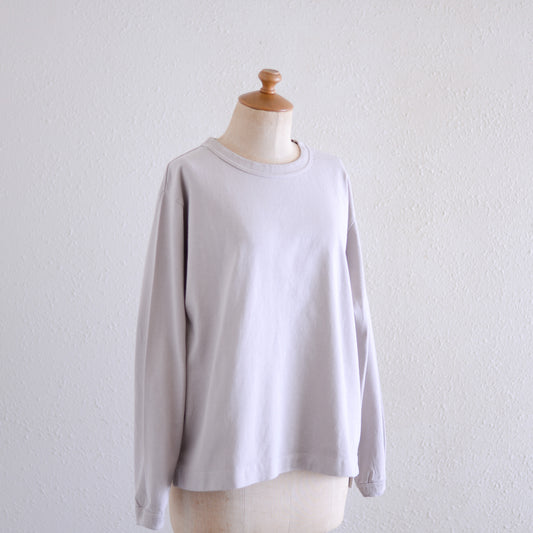 Cotton Jersey Crew Neck Pullover Grayge