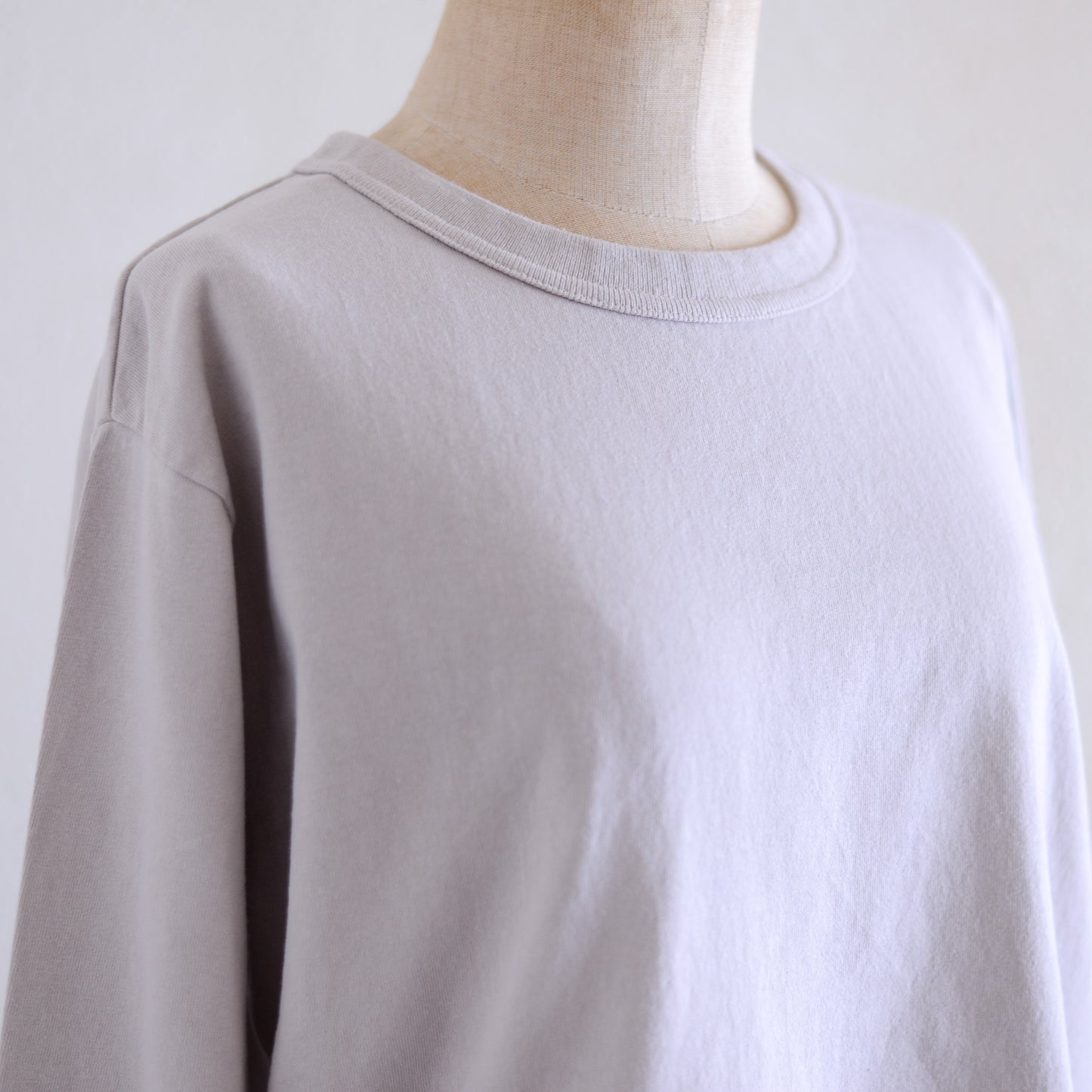 Cotton Jersey Crew Neck Pullover Grayge