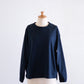 Cotton Jersey Crew Neck Pullover Black