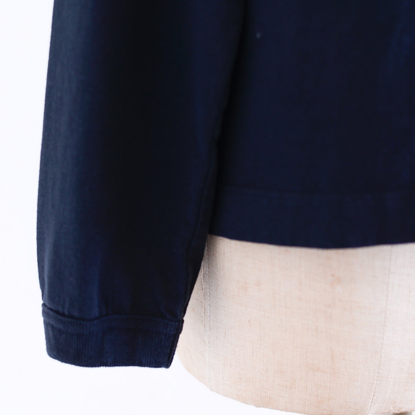 Cotton Jersey Crew Neck Pullover Black