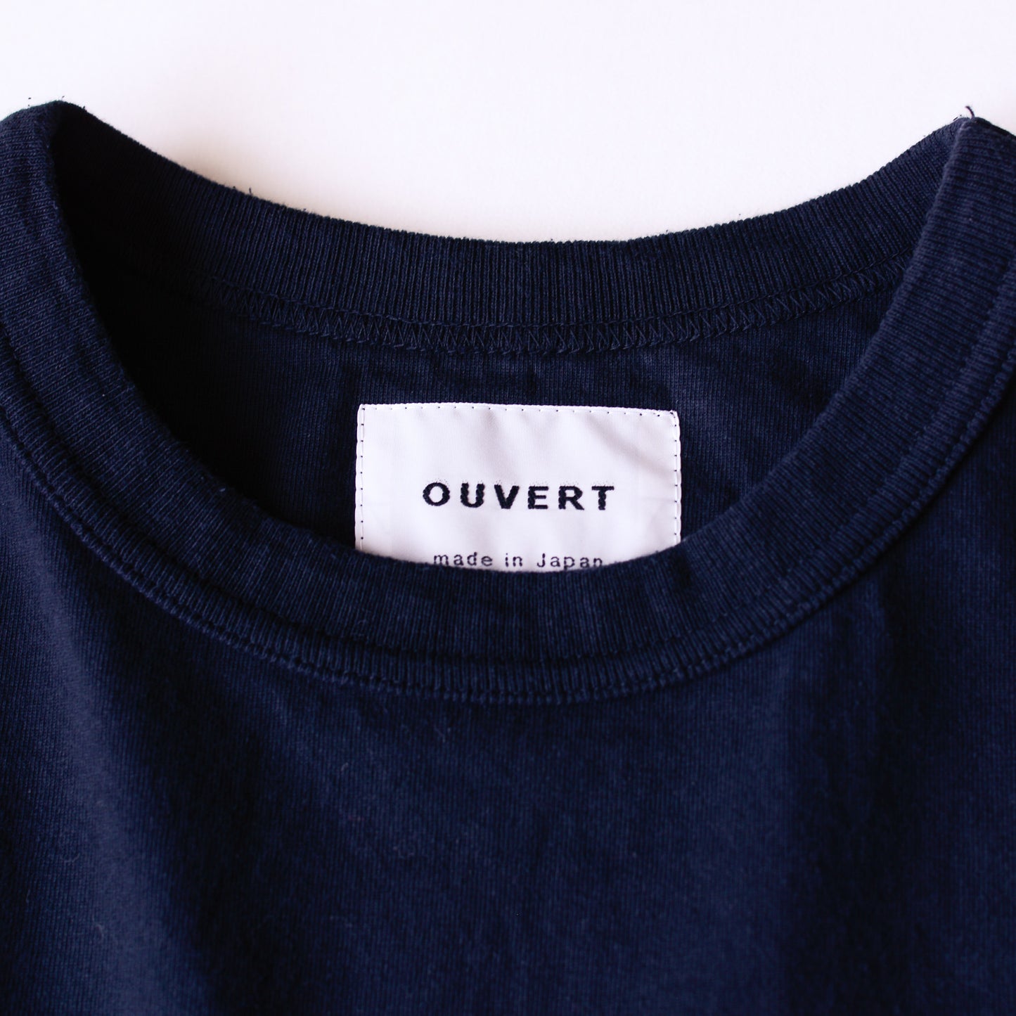 Cotton Jersey Crew Neck Pullover Black