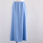 Cotton Fleece Flare Skirt Blue