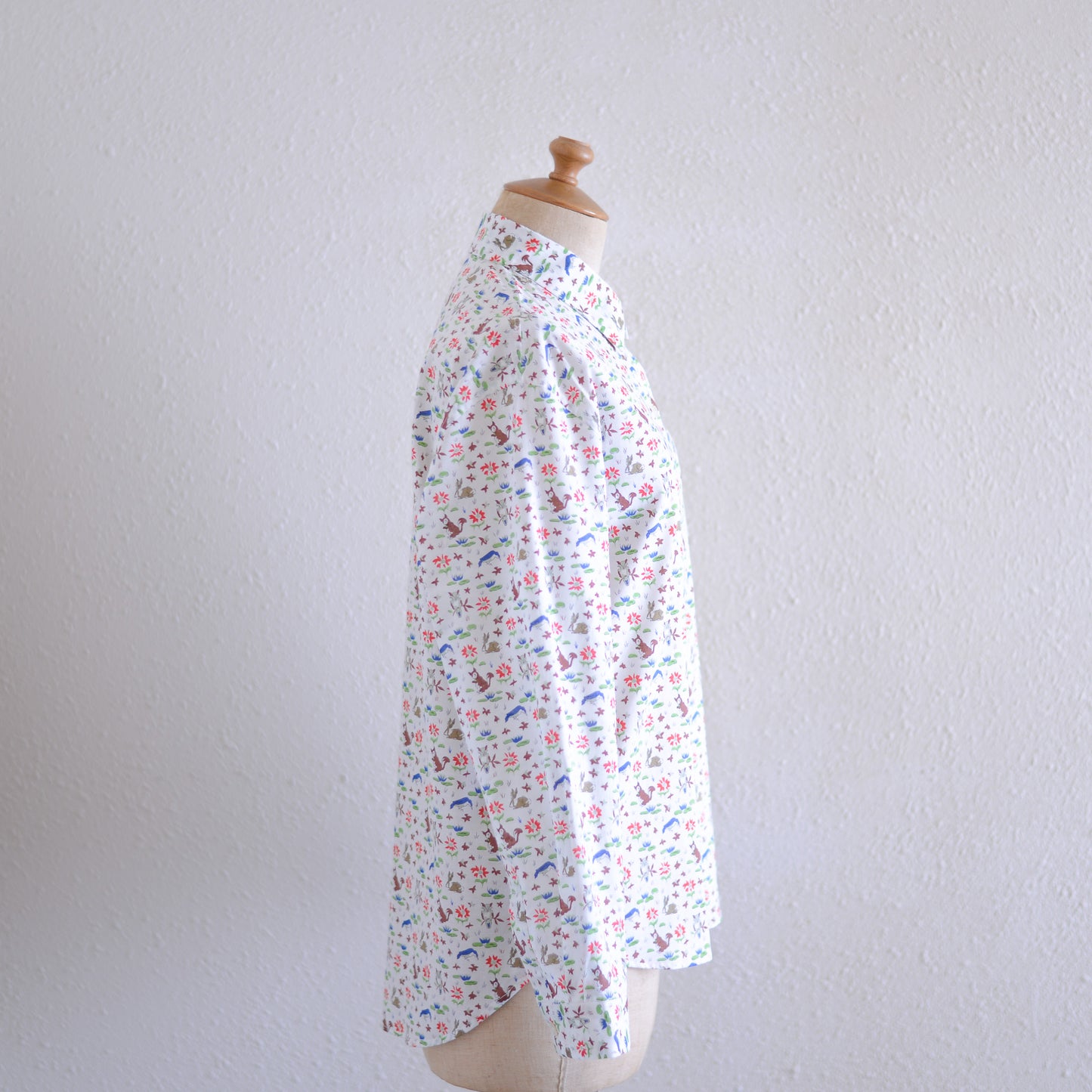 Liberty Print Organic Cotton Shirt White