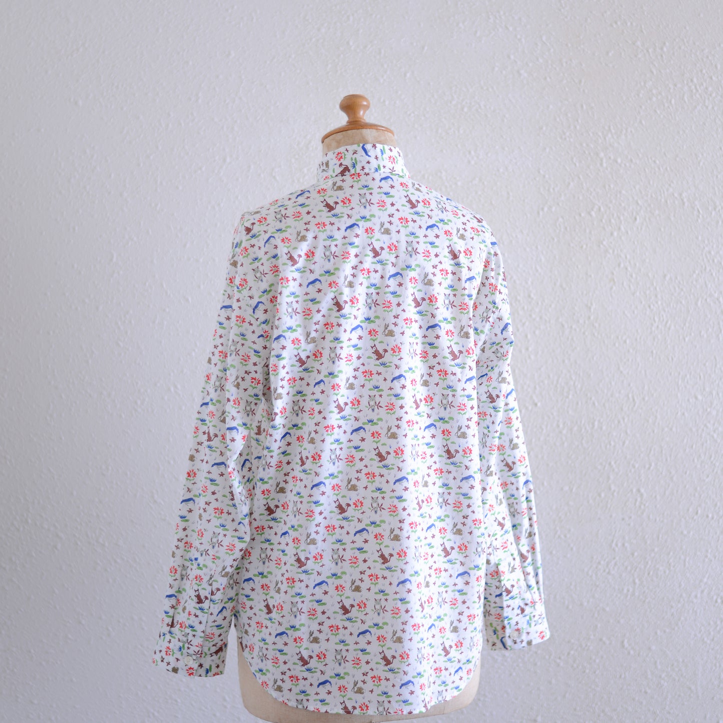 Liberty Print Organic Cotton Shirt White