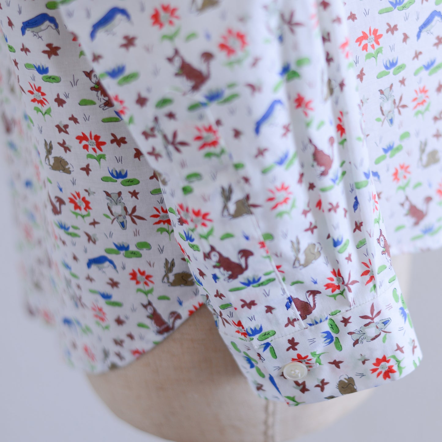 Liberty Print Organic Cotton Shirt White