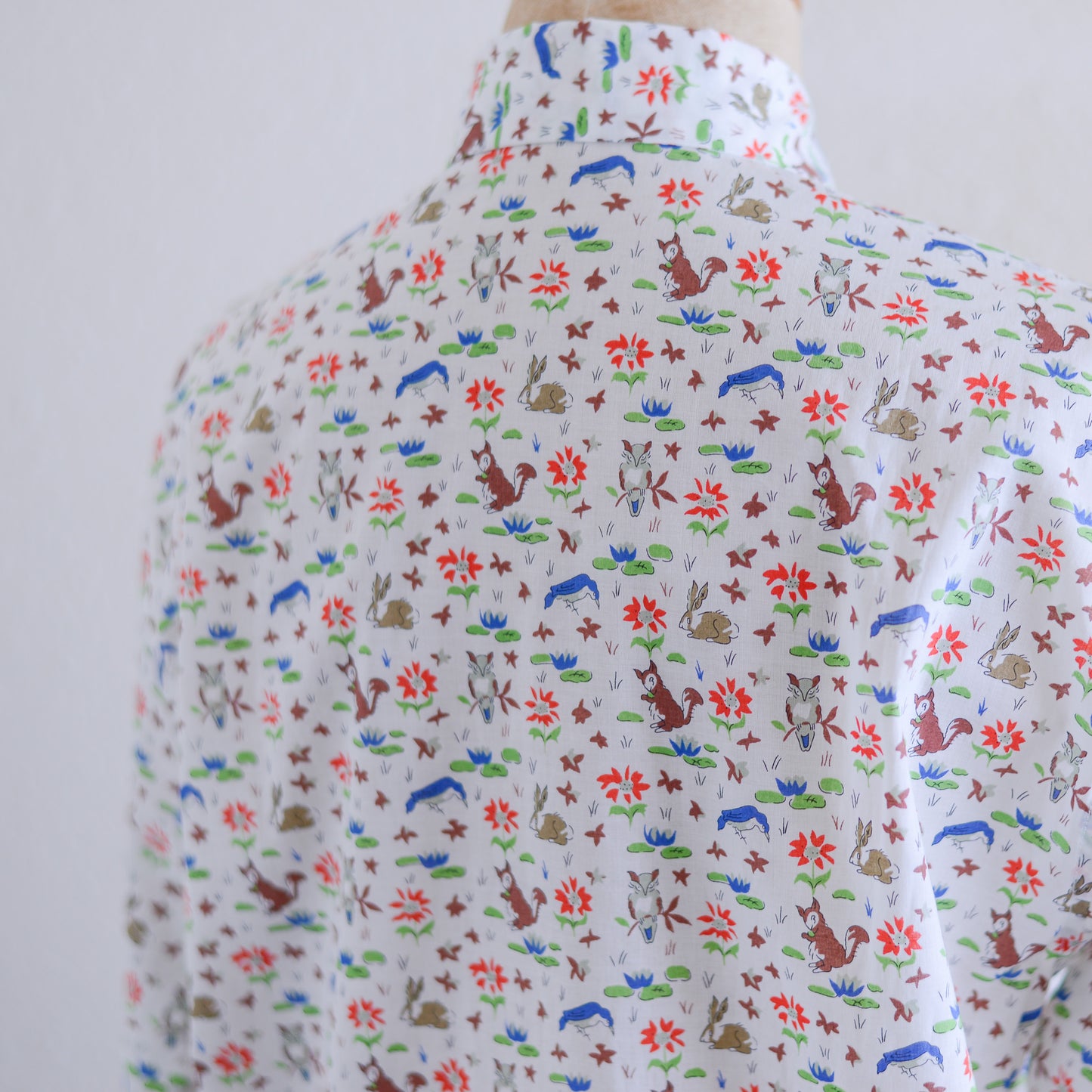 Liberty Print Organic Cotton Shirt White