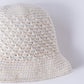 ハンドニティッドクロシェハット Off White