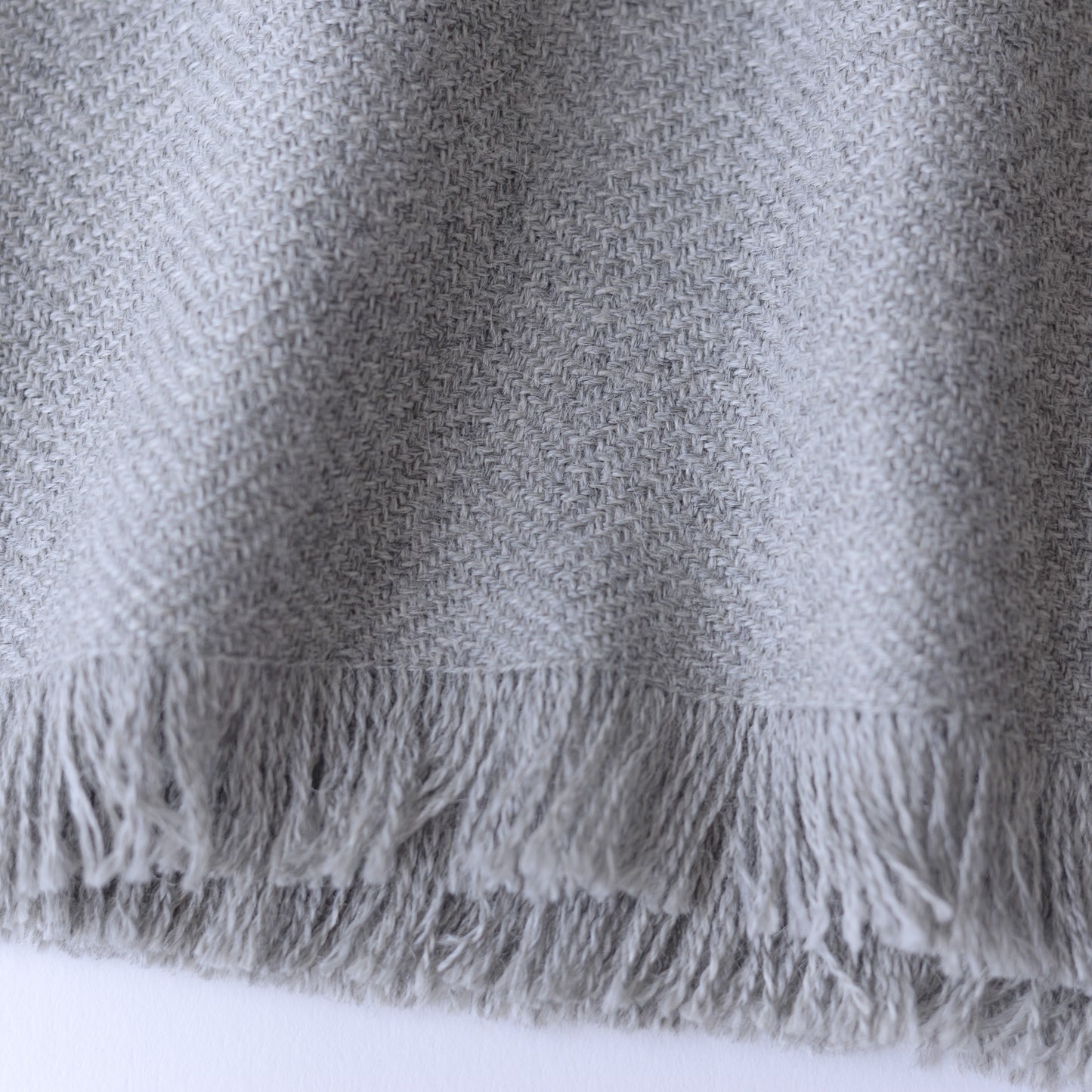 Premium Baby Alpaca Shawl Off White