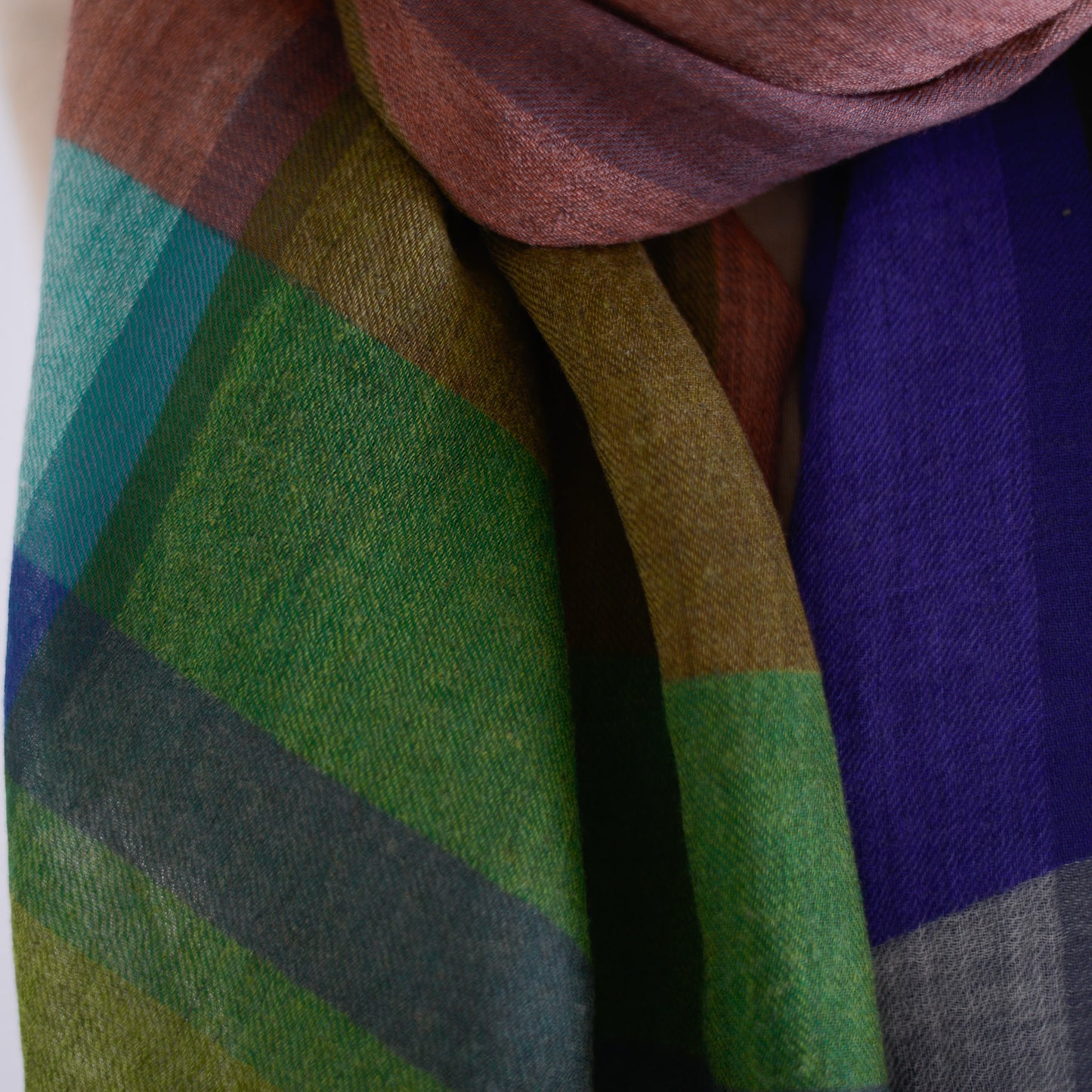 Wool Divine Shawl Brown