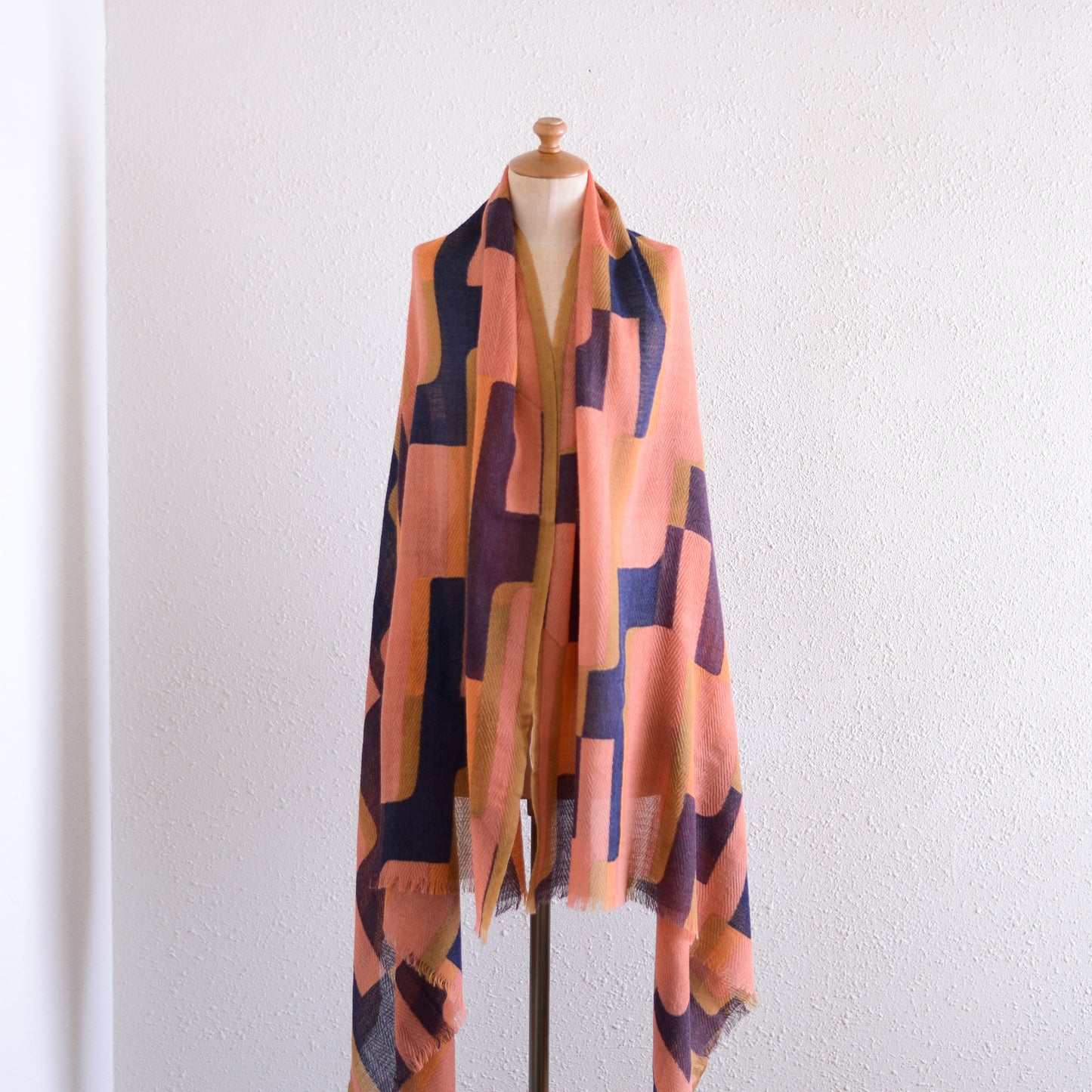 Wool Forest Shawl Brown