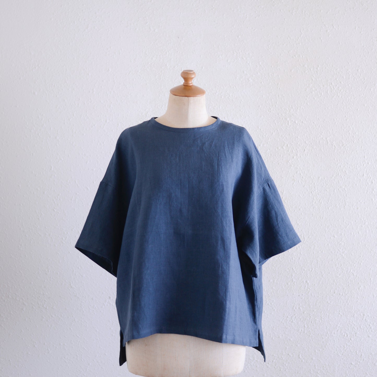 リネンボックスプルオーバー Charcoal Gray