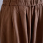 Cotton wool tapered pants Mocha