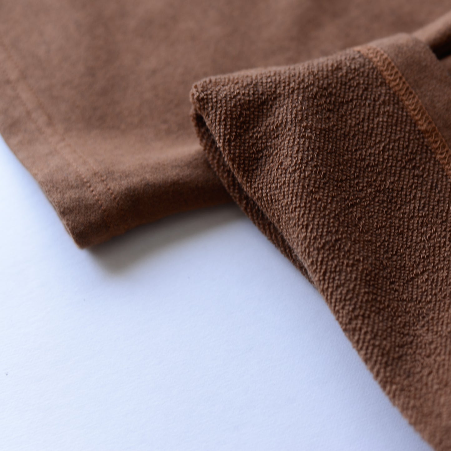 Cotton wool tapered pants Mocha