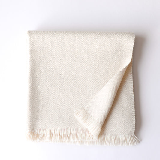 プレミアムベビーアルパカショール Ivory