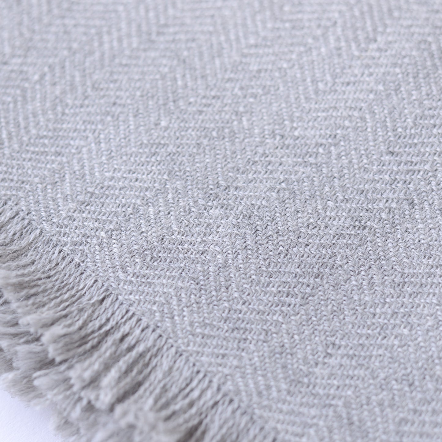 Premium Baby Alpaca Shawl Off White