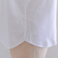 코튼 미니 포켓 라운드 칼라 셔츠 White