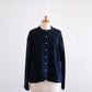 Cotton wool snap cardigan in Black