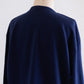 Cotton wool snap cardigan, Navy