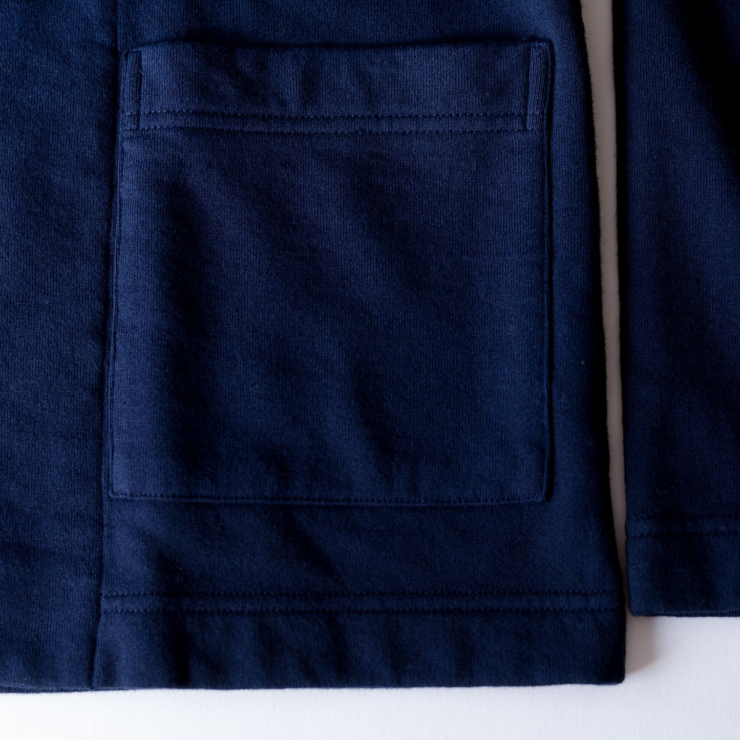 Cotton wool snap cardigan, Navy