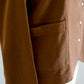 Cotton wool snap cardigan in Mocha