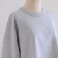 Cotton fleece box pullover Gray