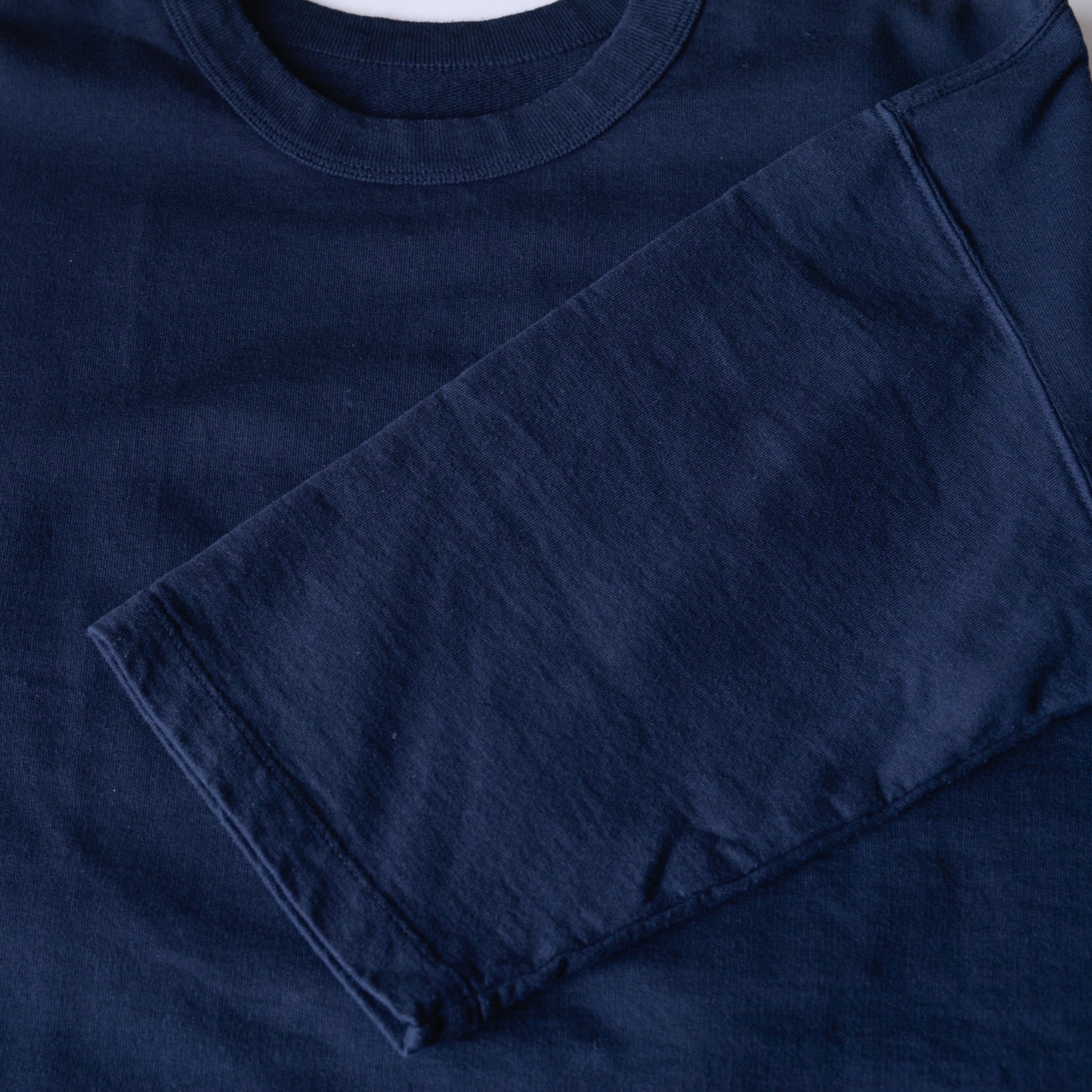 Cotton fleece box pullover in Black