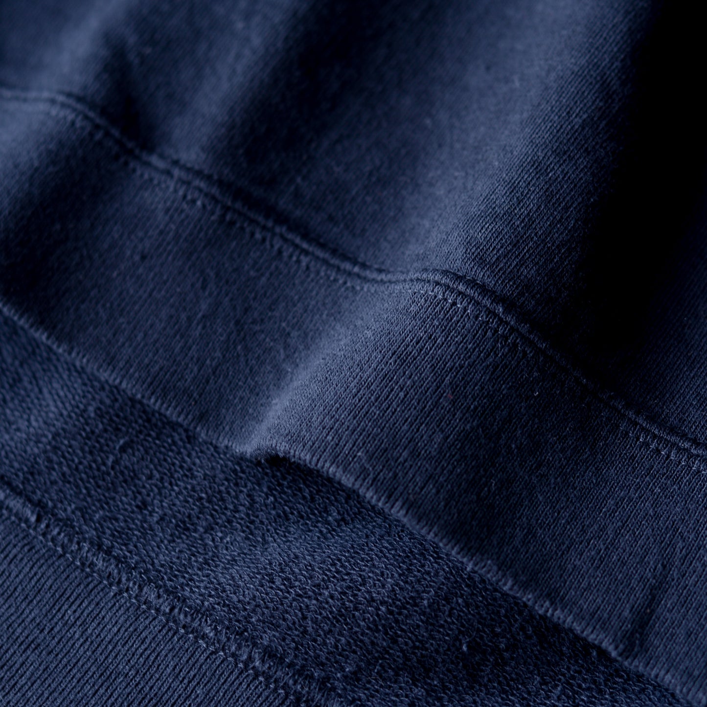 Cotton fleece box pullover in Black