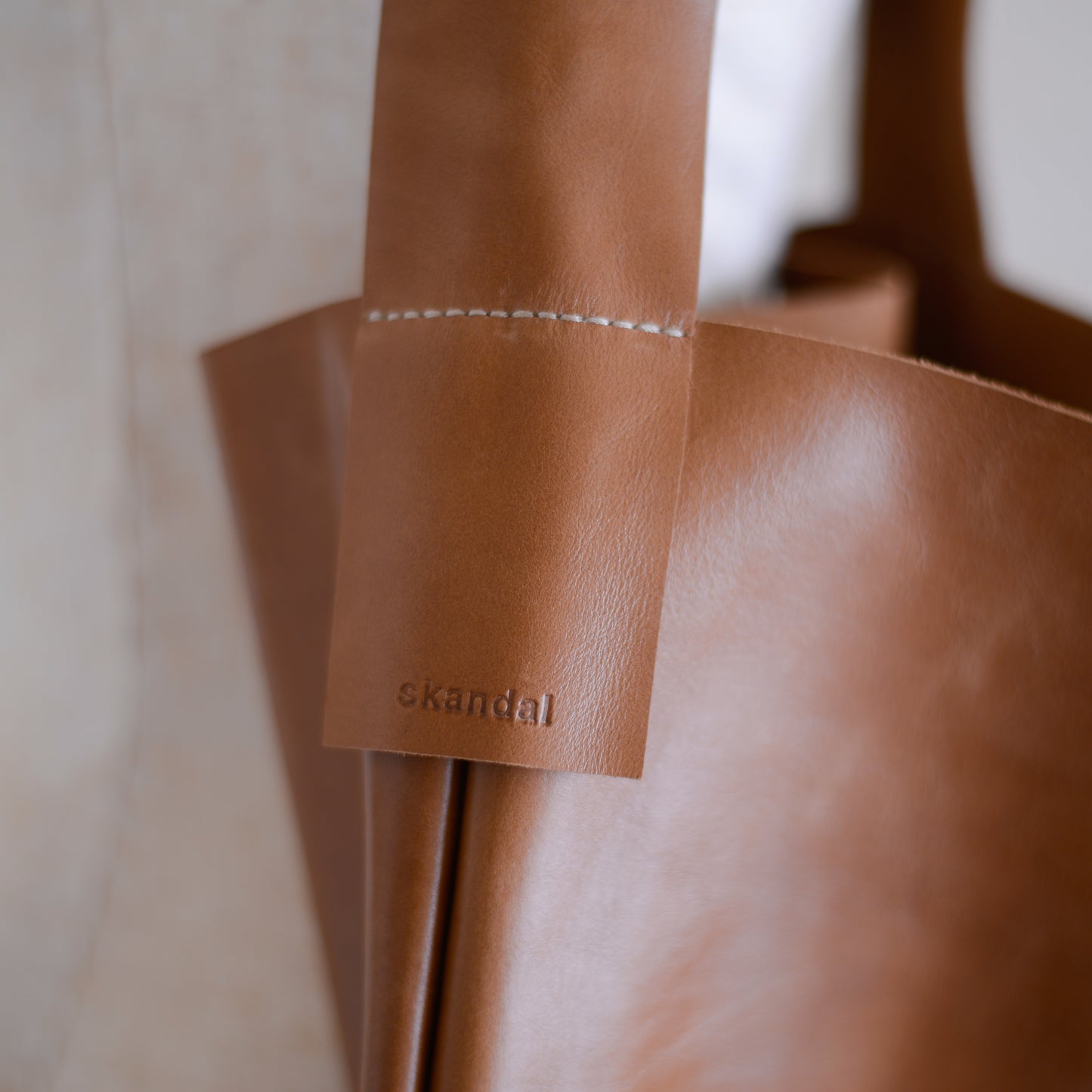 レザーショルダーバッグ Brown