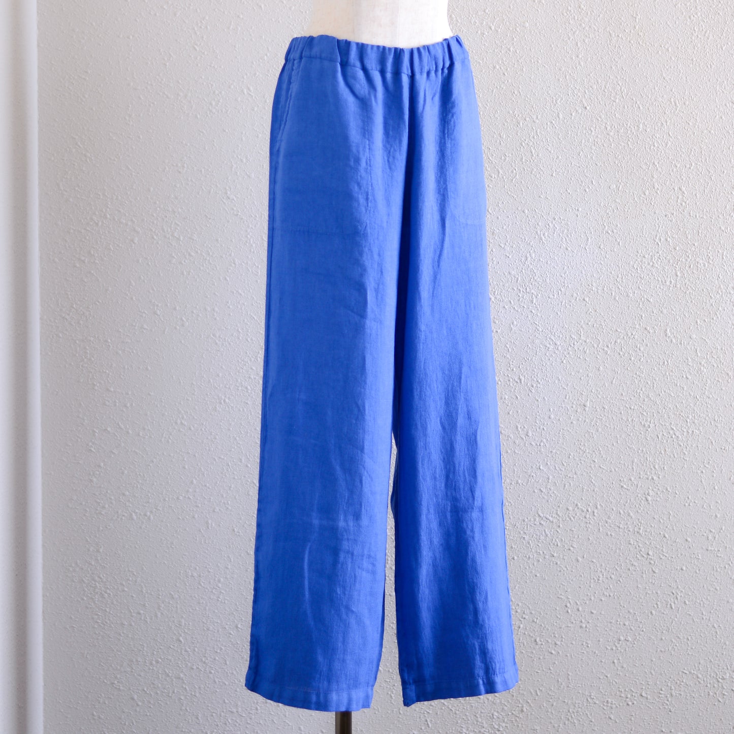 リネンストレートパンツ Blue