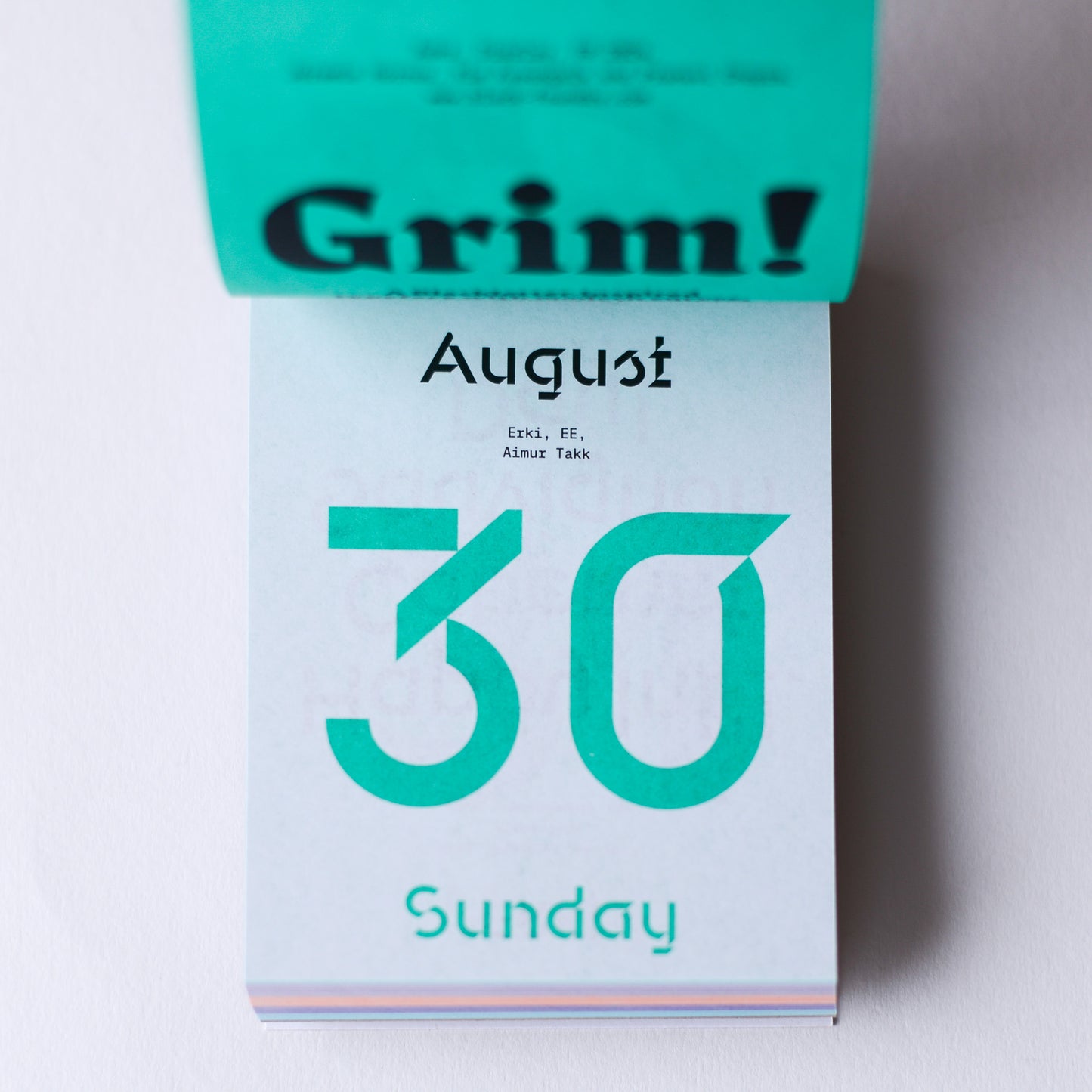 TYPODARIUM 2026 Calendar