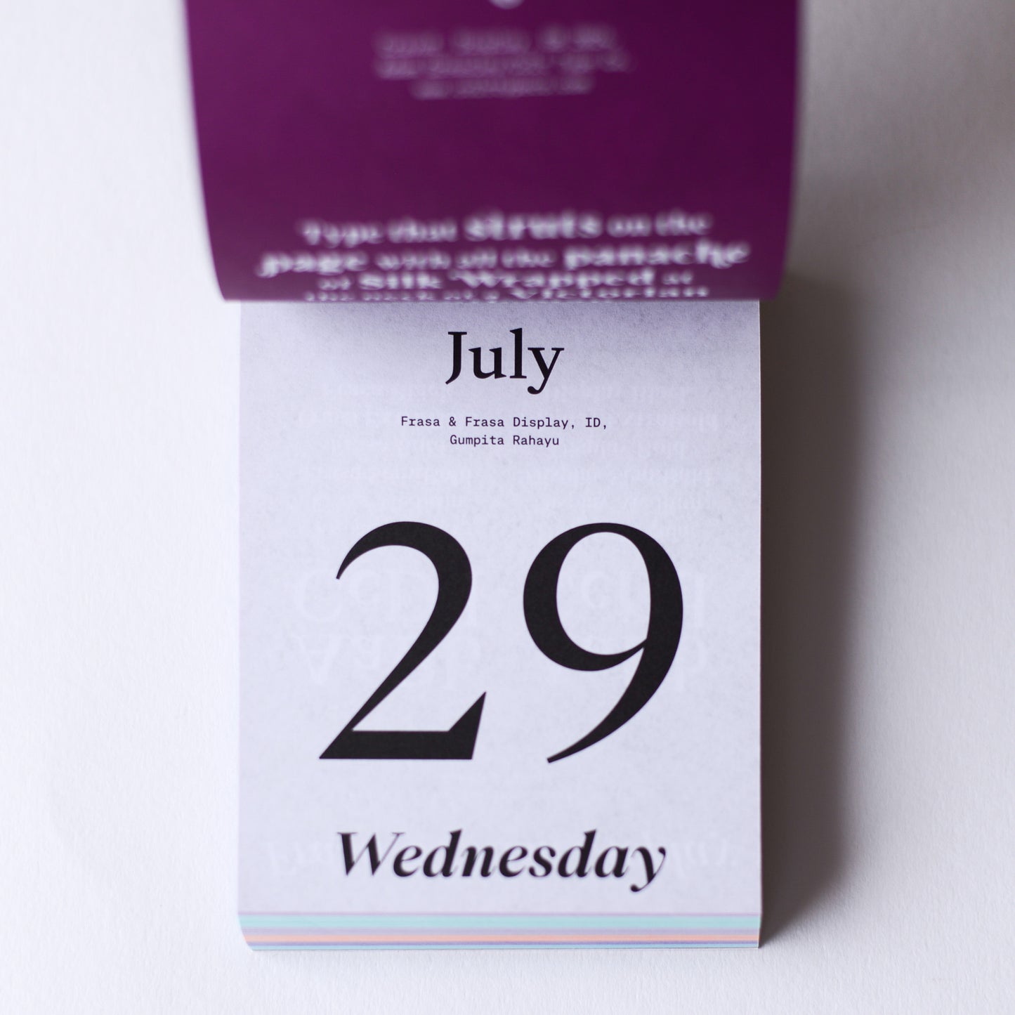 TYPODARIUM 2026 Calendar