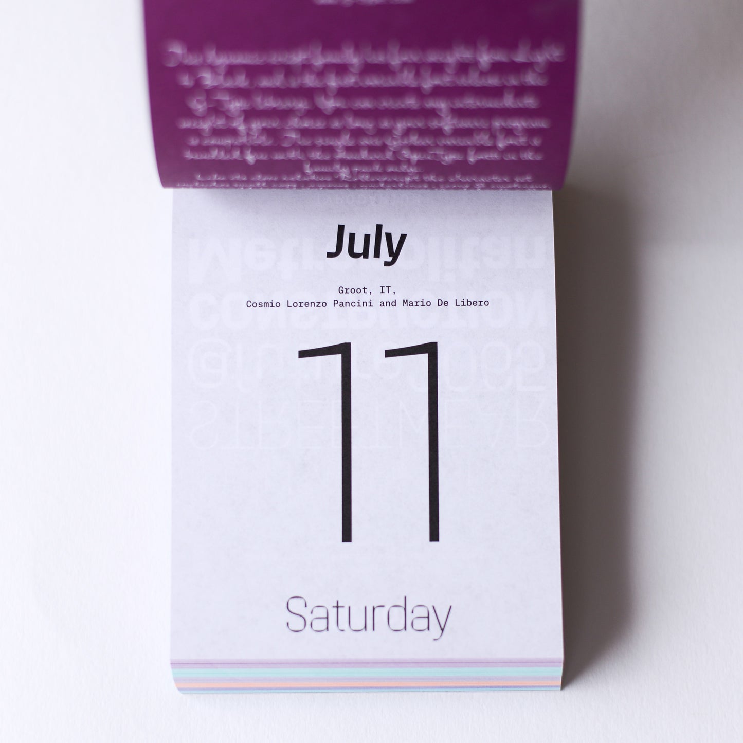 TYPODARIUM 2026 Calendar