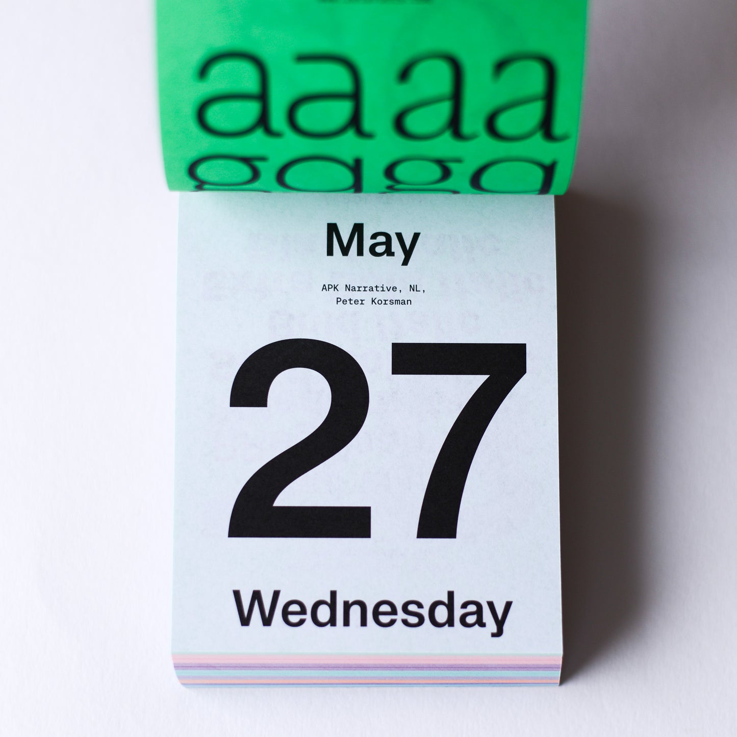 TYPODARIUM 2026 Calendar