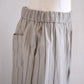 オーガニックコットンイージーストレートパンツ  Stripe