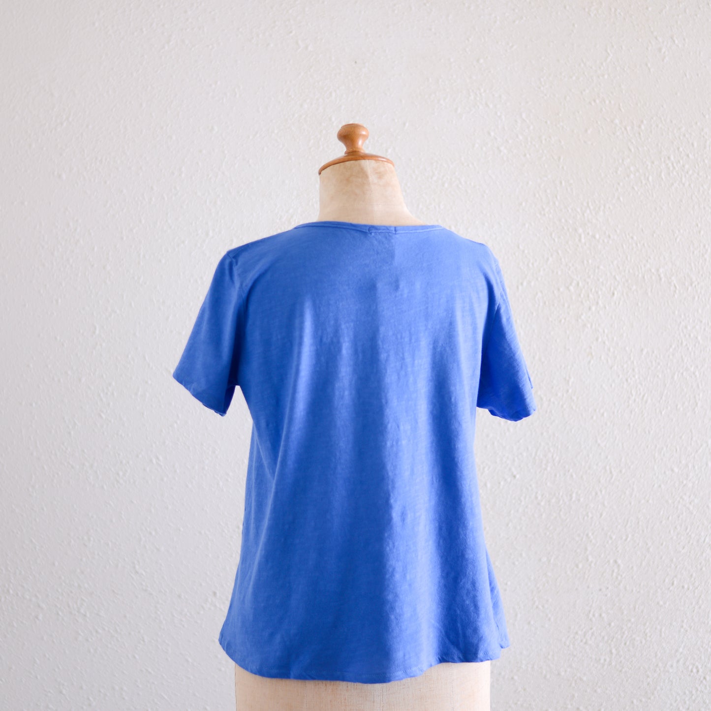 ソフトコットンショートスリーブTシャツ Blue