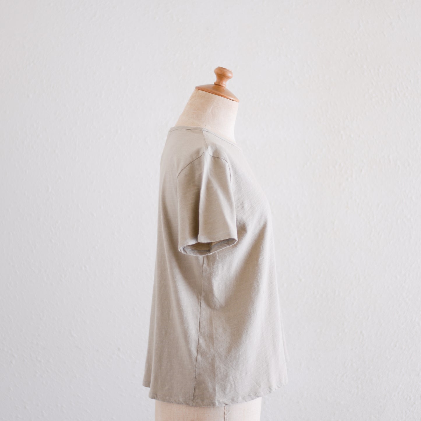 ソフトコットンショートスリーブTシャツ Taupe