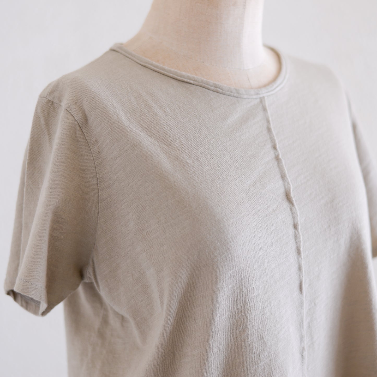 ソフトコットンショートスリーブTシャツ Taupe