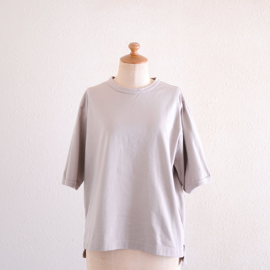 ソフトコットンシンプルプルオーバー Grayge