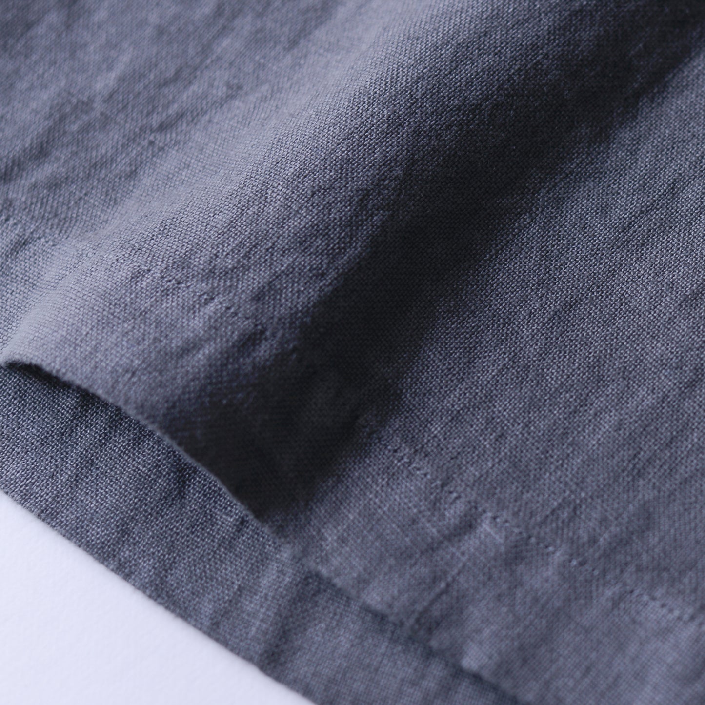 リネンボートネックスリーブレスプルオーバー Charcoal Gray