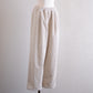 Corduroy wide pants Beige