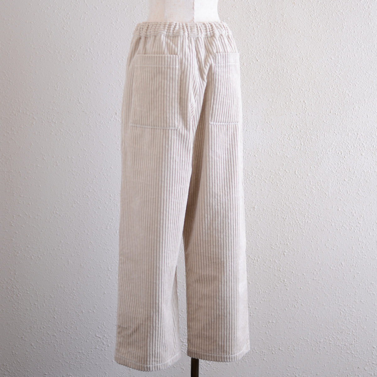Corduroy wide pants Beige