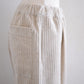 Corduroy wide pants Beige