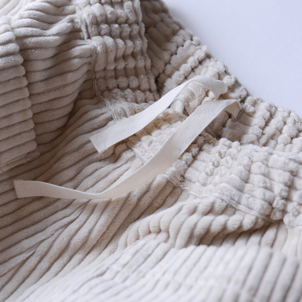 Corduroy wide pants Beige
