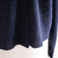 Cotton Cupro Wool Tuck Easy Skirt Black Navy
