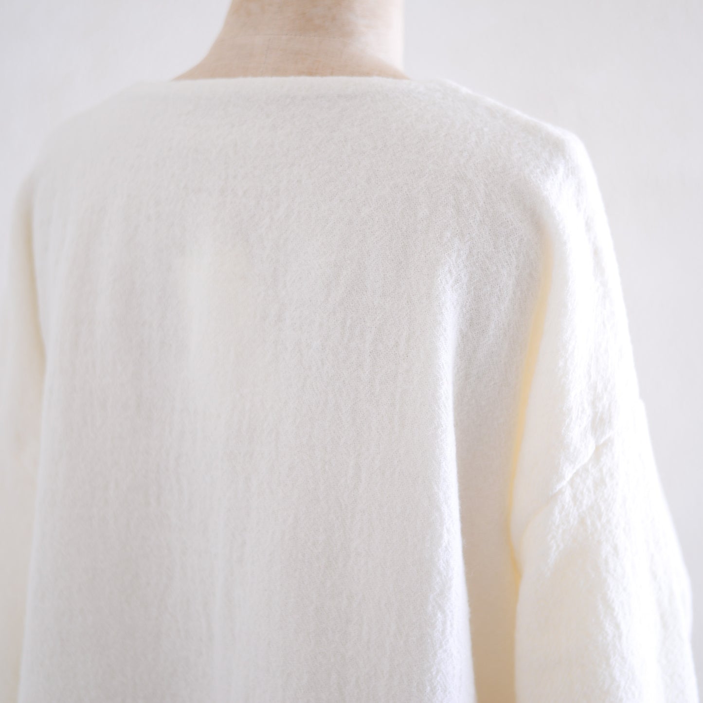 Wool gauze jacket in Ivory
